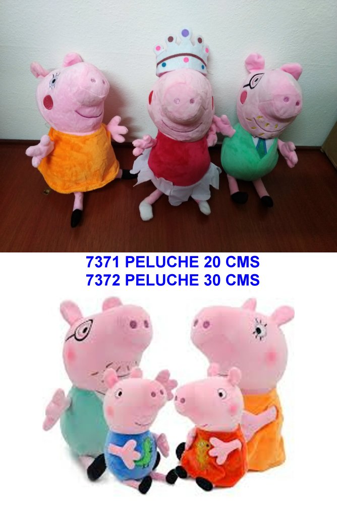 PEPPA PIG PELUCHES DE 20 T 30 CMS